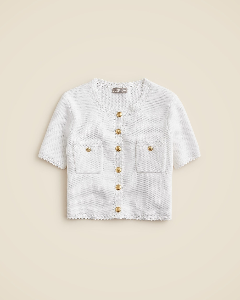 Short-sleeve sweater lady jacket | J. Crew US