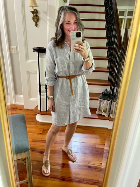 Looking for an alternative to the Frank & Eileen linen shirt dress? Quince has you covered! Wearing a small. Perfect loose or belted. I also have the long and short sleeve linen tops linked below. Short sleeve is a small but sized up to medium in long sleeve. #quince #linen #linendress #summerlook 

#LTKFind #LTKSeasonal #LTKstyletip