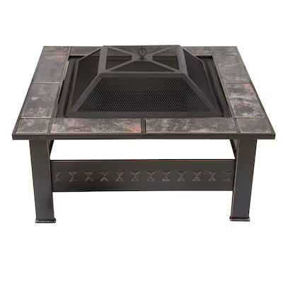 Nature Spring 32-in W Brown Steel Wood-Burning Fire Pit | Lowe's