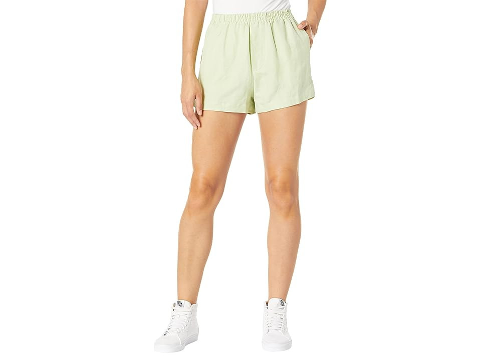 RVCA Linen Sawyer Shorts (Light Green) Women's Shorts | Zappos