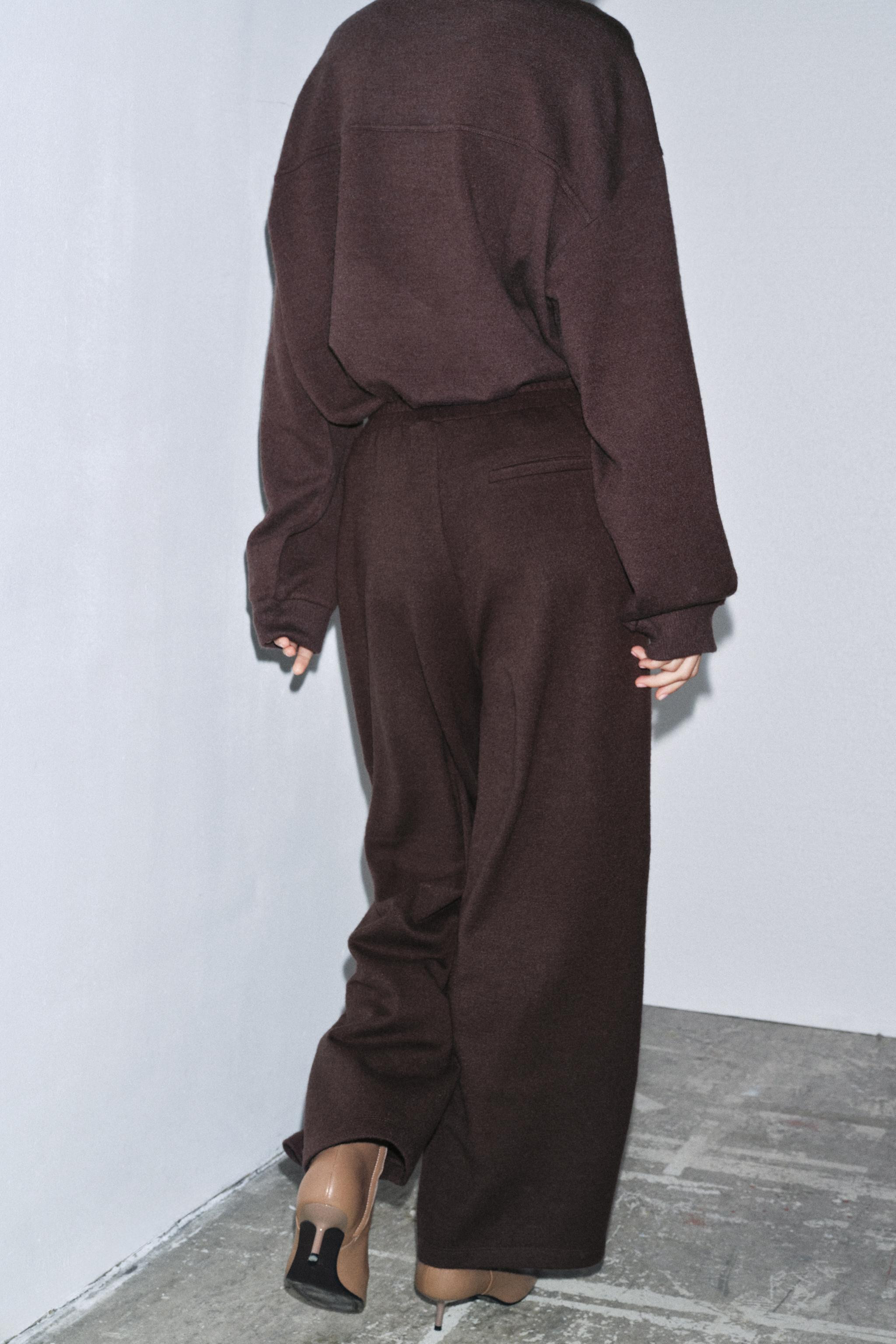SOFT WIDE-LEG TROUSERS | Zara UK