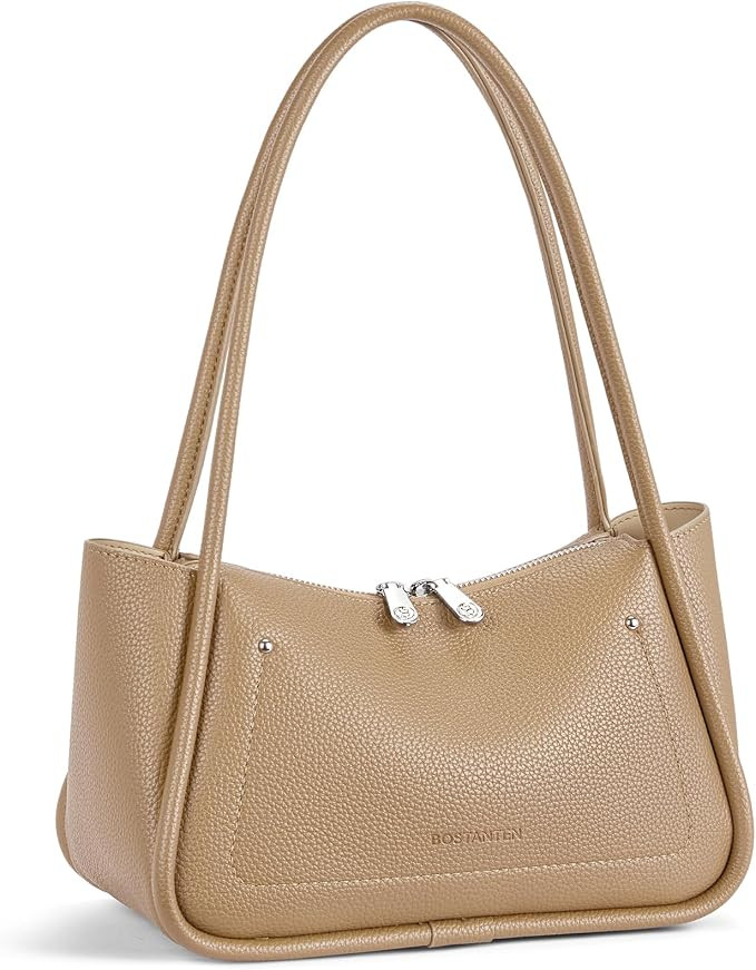 BOSTANTEN Small Purses for Women Trendy Shoulder Bag Vegan Leather Designer Hobo Handbags | Amazon (US)