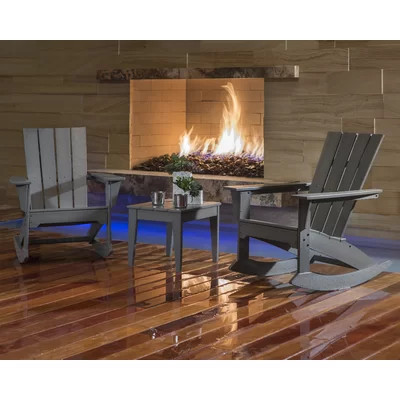 POLYWOOD Quattro 3-Piece Rocker Set | Wayfair North America