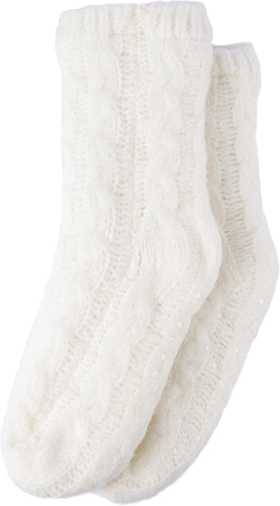 Gealaek Women Slipper Socks Winter Thick Fuzzy Warm Cozy Soft Sherpa Lined Socks Non Slip with Gr... | Amazon (US)