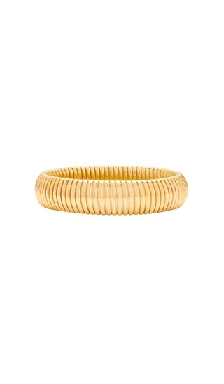 MEGA Round Cobra Bracelet in Metallic Gold. | Revolve Clothing (Global)