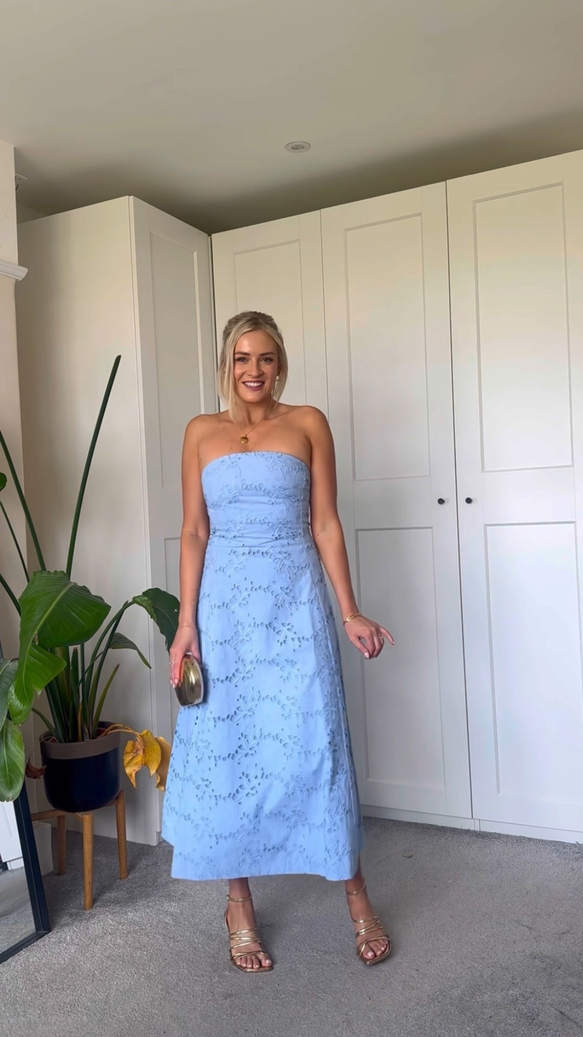 Blue wedding guest dress 💕