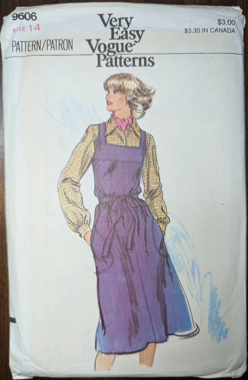 Uncut Vogue Sewing Pattern 9606 for Misses' Jumper and Blouse. Size 14. - Etsy | Etsy (US)