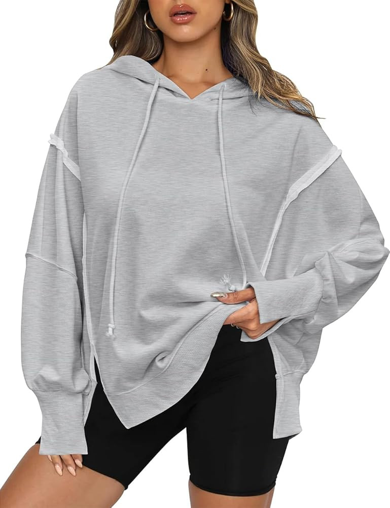 Womens Oversized Hoodies Long Sleeve Loose Pullover Casual Sweatshirt Fall Winter Outfit Trendy C... | Amazon (US)