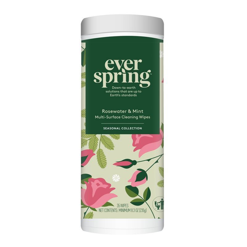 Rosewater & Mint Wipes - 35ct - Everspring™ | Target
