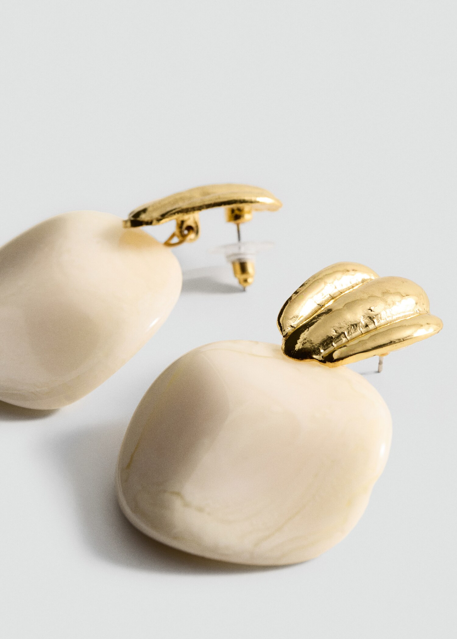 Combined-relief earrings - Women | MANGO USA | Mango (US/MX/AU)