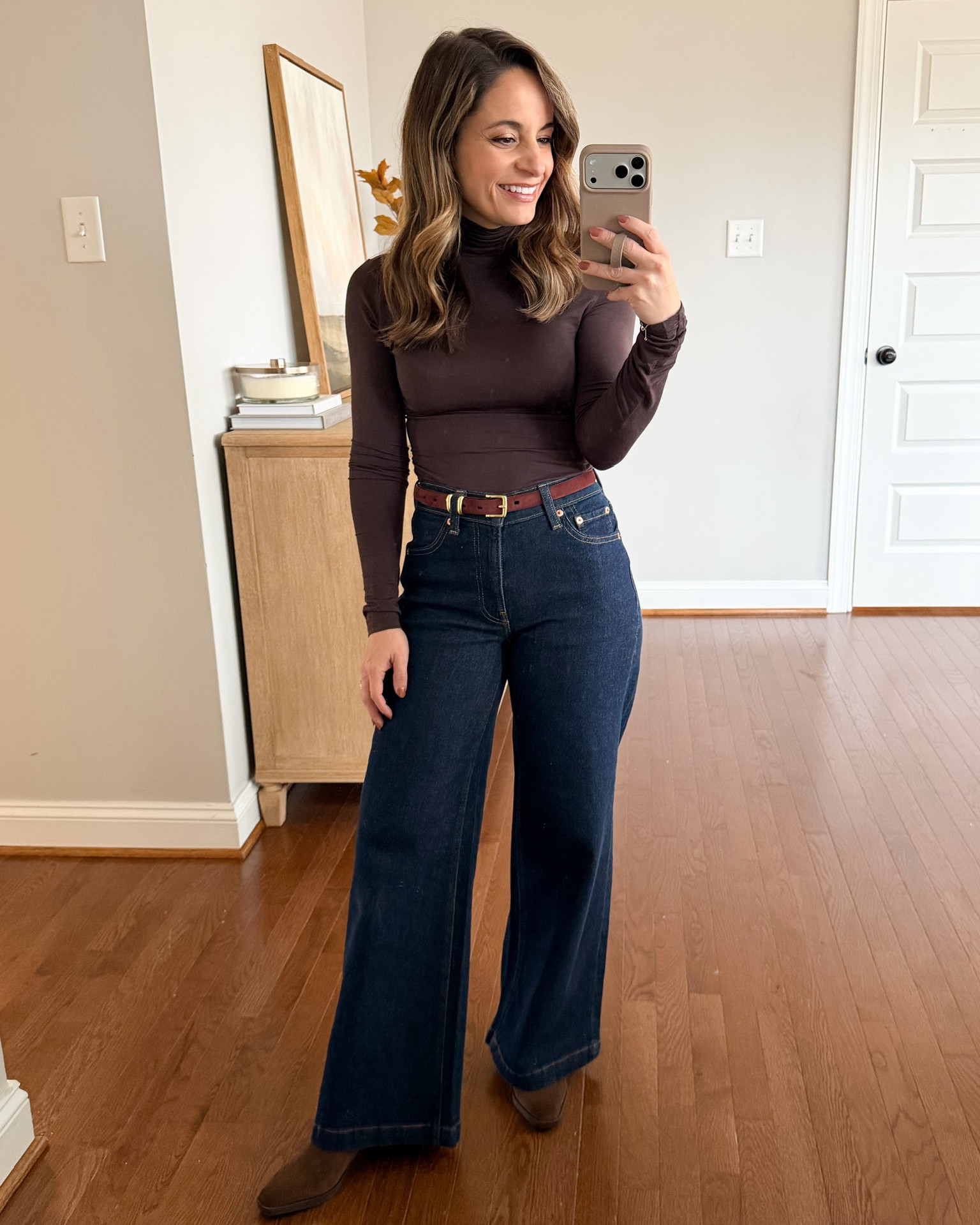 Petite-friendly Nordstrom tops I’m loving for winter!

Outfit 1:
Top (Nordstrom): xxs
Jeans (Gap): petite 24 - 10” rise, 28.5” inseam, tts
Boots: tts

Outfit 2:
Top (Nordstrom): xs
Black pants (Ann Taylor): petite 00 - 10” rise, 28.5” inseam. I prefer the curvy fit - it adds room at the hips.
Belt (Aritzia) 
Boots (J.Crew): tts

Outfit 3:
Jacket (Nordstrom): xs/small
Turtleneck (Nordstrom): xxs (top is sheer)
Jeans (Madewell): 24 standard - 10 3/4” rise, 29” inseam (these shrink in the wash over time)
Boots (Dolce Vita): tts - an elevated waterproof option. They also come in black and a lighter brown.

My measurements for reference: I’m 4’10” and 105lbs. My bust, waist, and hip measurement is 32”, 24”, and 36”.

#LTKWorkwear #LTKPetite #LTKSeasonal