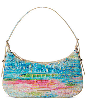 Kyrie Small Embossed Leather Shoulder Bag | Macy's