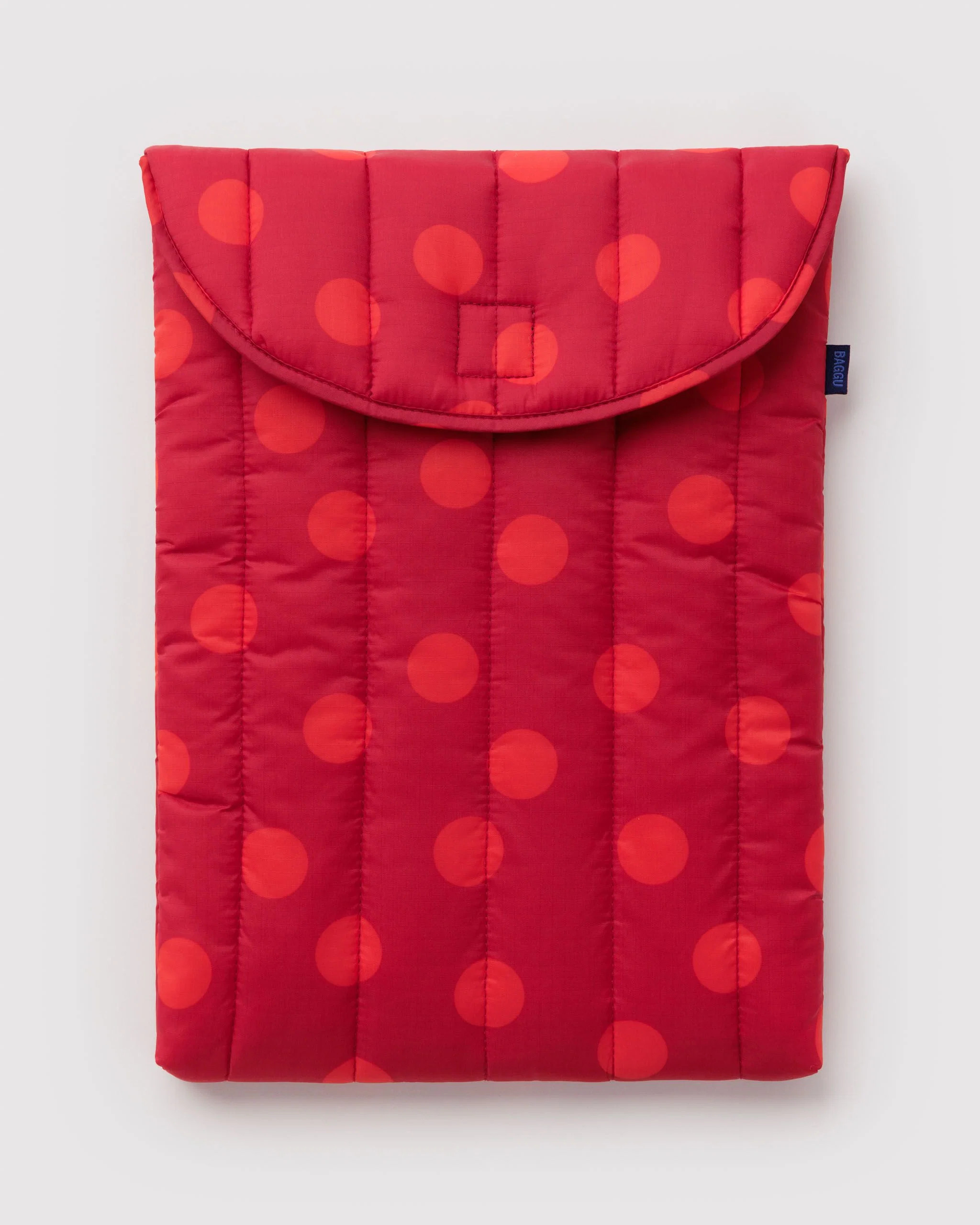 Puffy Laptop Sleeve 16" Red Polka Dot - Baggu | BAGGU