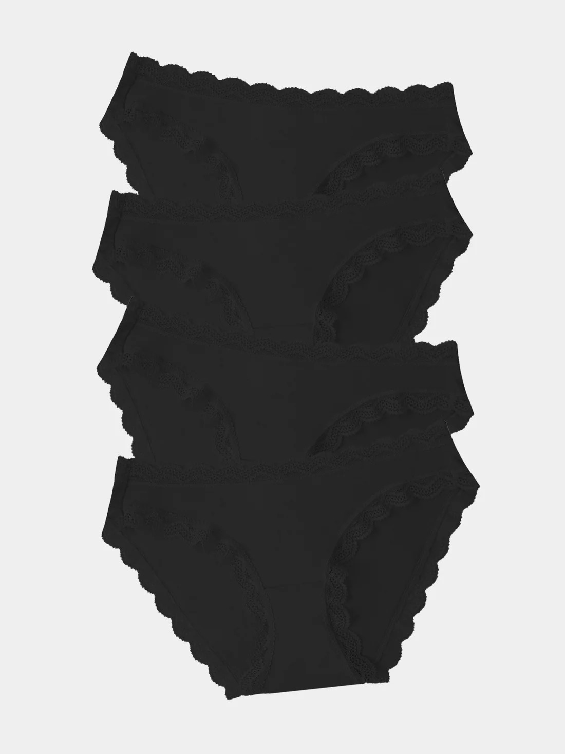 The Original Knicker Four Pack - Black | Sustainable TENCEL™ Underwear | Stripe and Stare