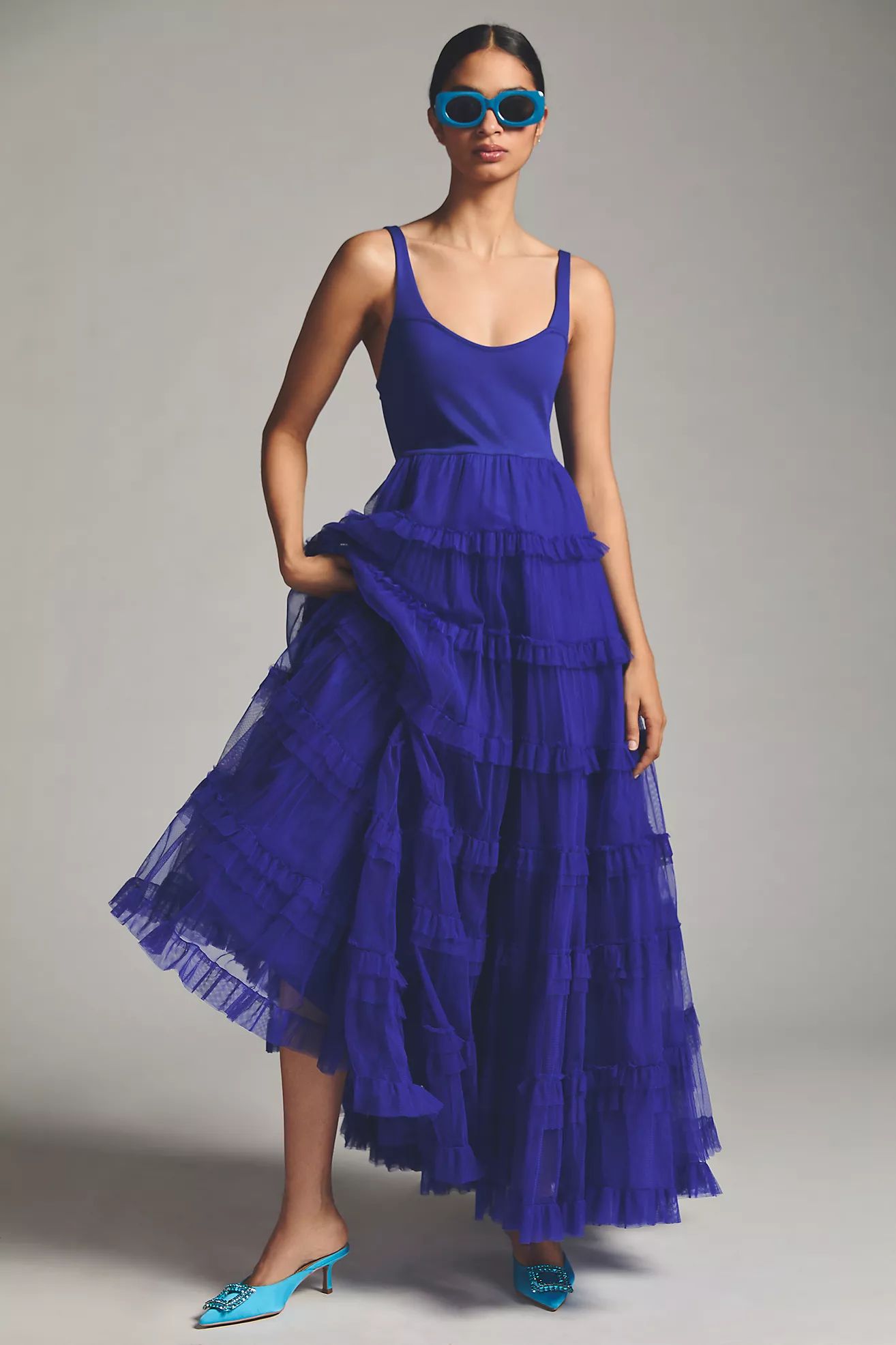 Let Me Be Tiered Tulle Dress | Anthropologie (US)