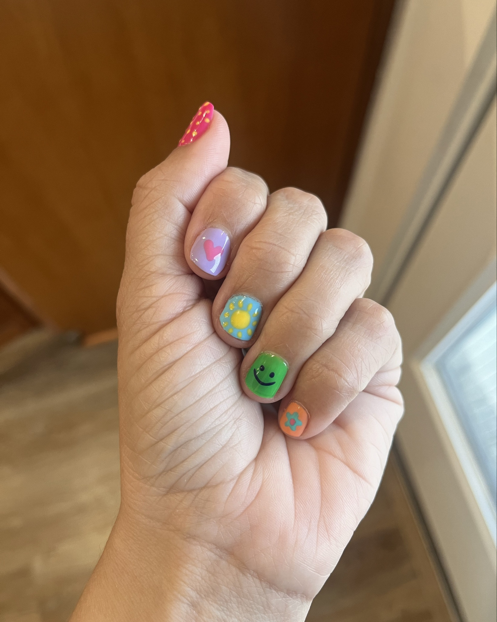 At home gel nail manicure! Tip is to use toothpicks to do the designs!

#LTKHome #LTKBeauty #LTKStyleTip