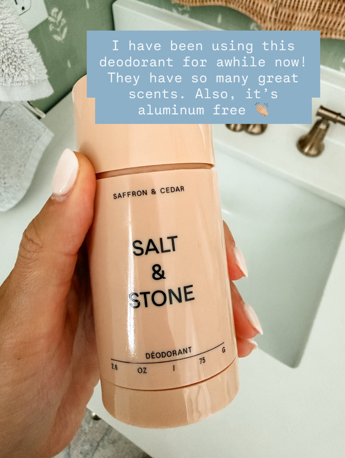 I've been loving this deodorant! It smells amazing!

Loverly Grey, deoderant, beauty finds, salt & stone  

 #LTKgrwm #LTKBeauty
