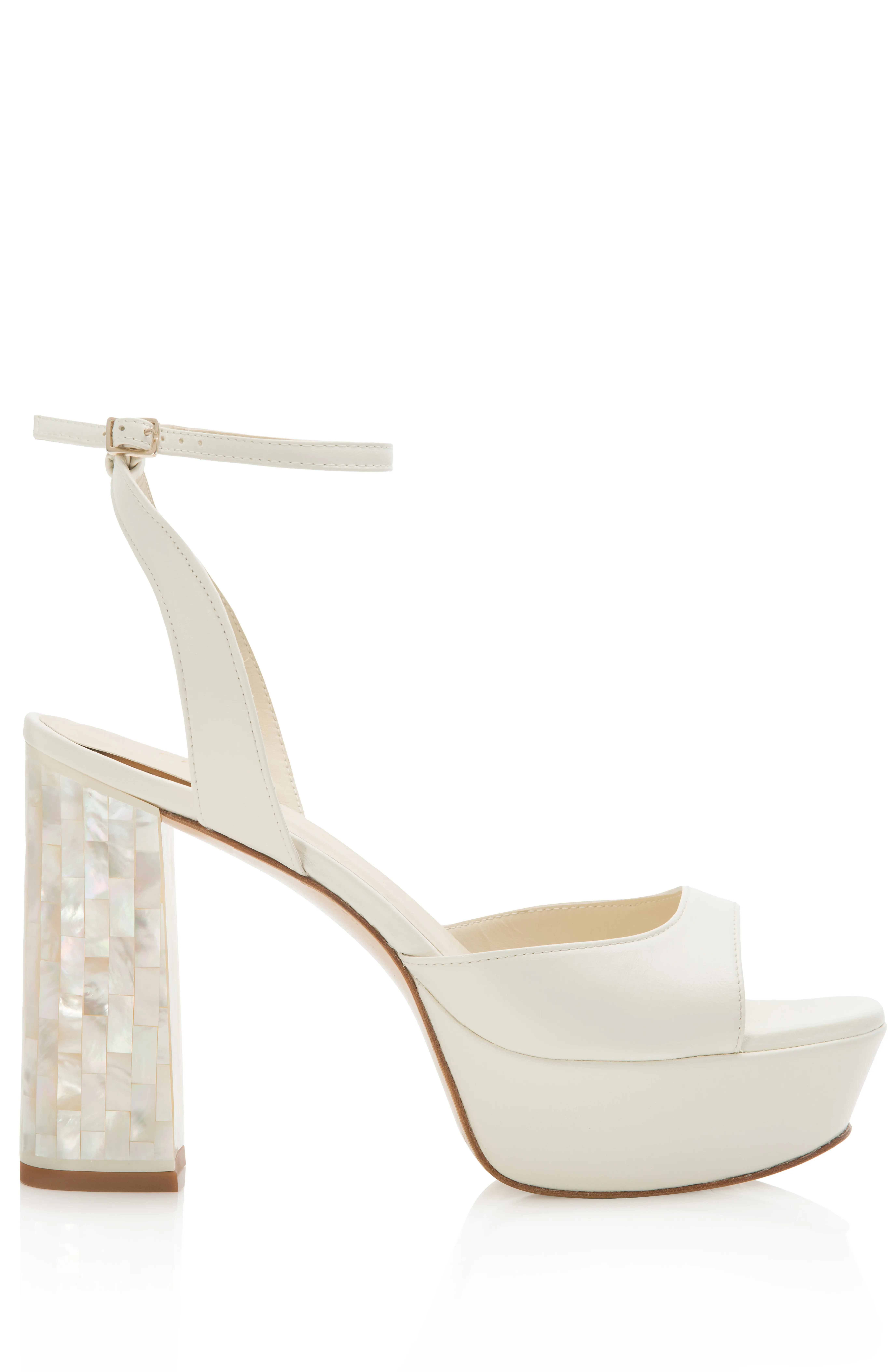 Margot Ankle Strap Pearl Platform Heel Sandal (Women) | Nordstrom | Nordstrom