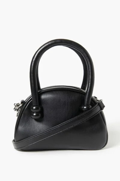 Faux Leather Crossbody Bowler Bag | Forever 21