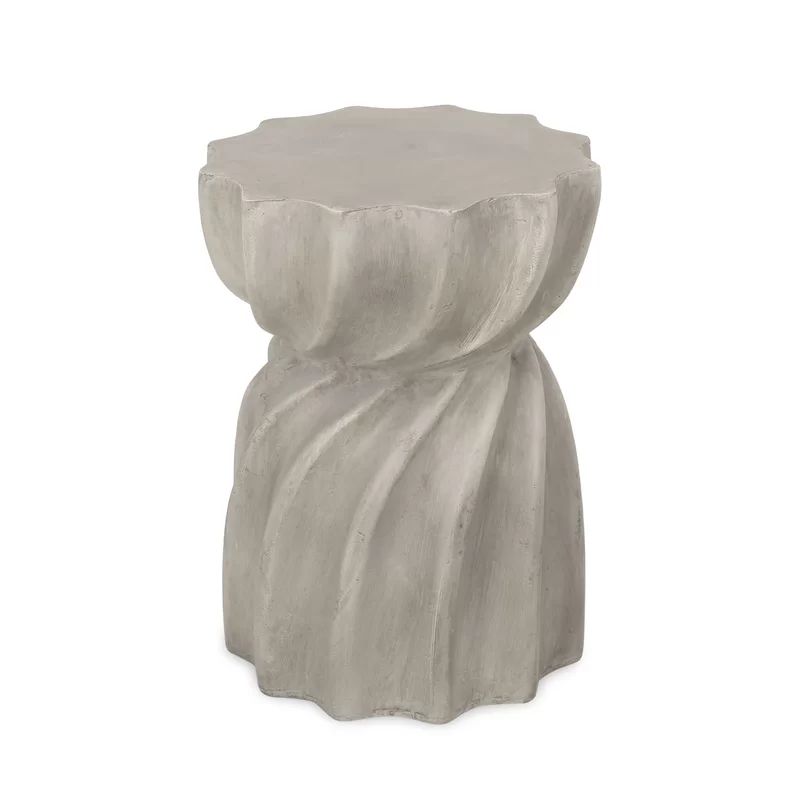 Rempe Stone/Concrete Side Table | Wayfair Professional