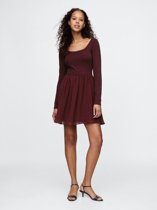 Mixed Media Mini Dress | Gap (CA)