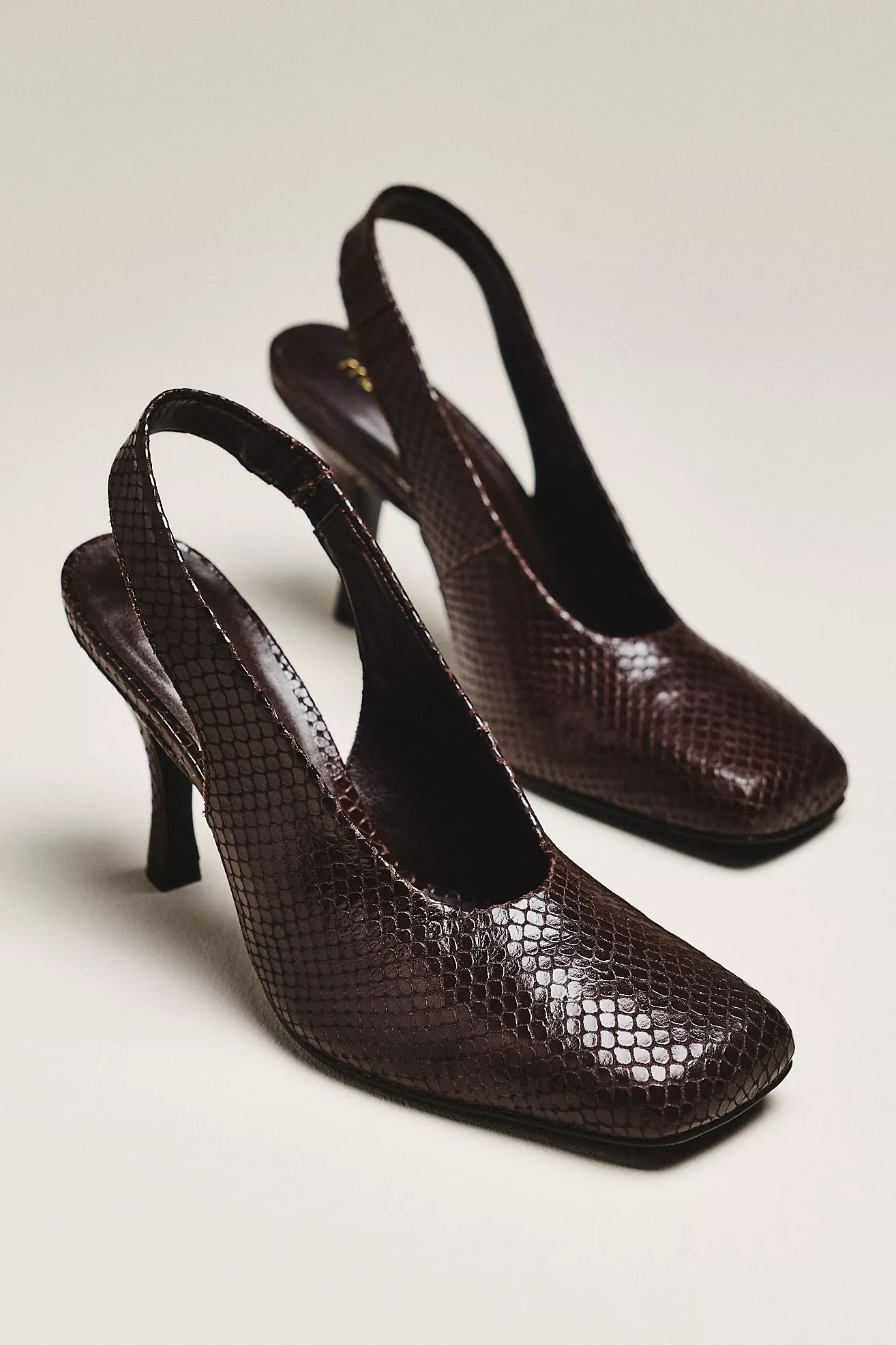 Maeve Square-Toe Slingback Pumps | Anthropologie (US)