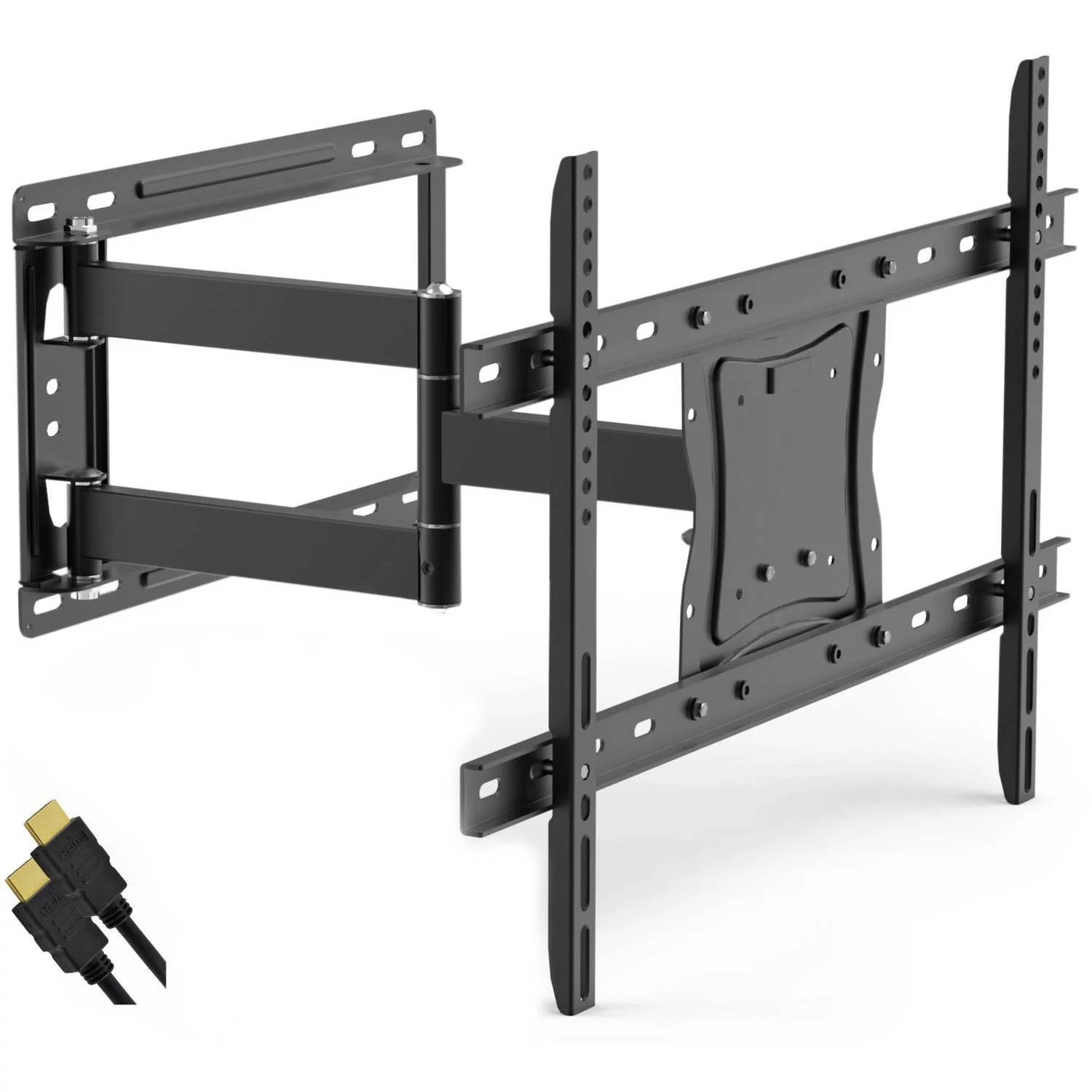 ONN Full-Motion Articulating, Tilt/Swivel, Universal Wall Mount Kit for 19" to 84" TVs with HDMI ... | Walmart (US)