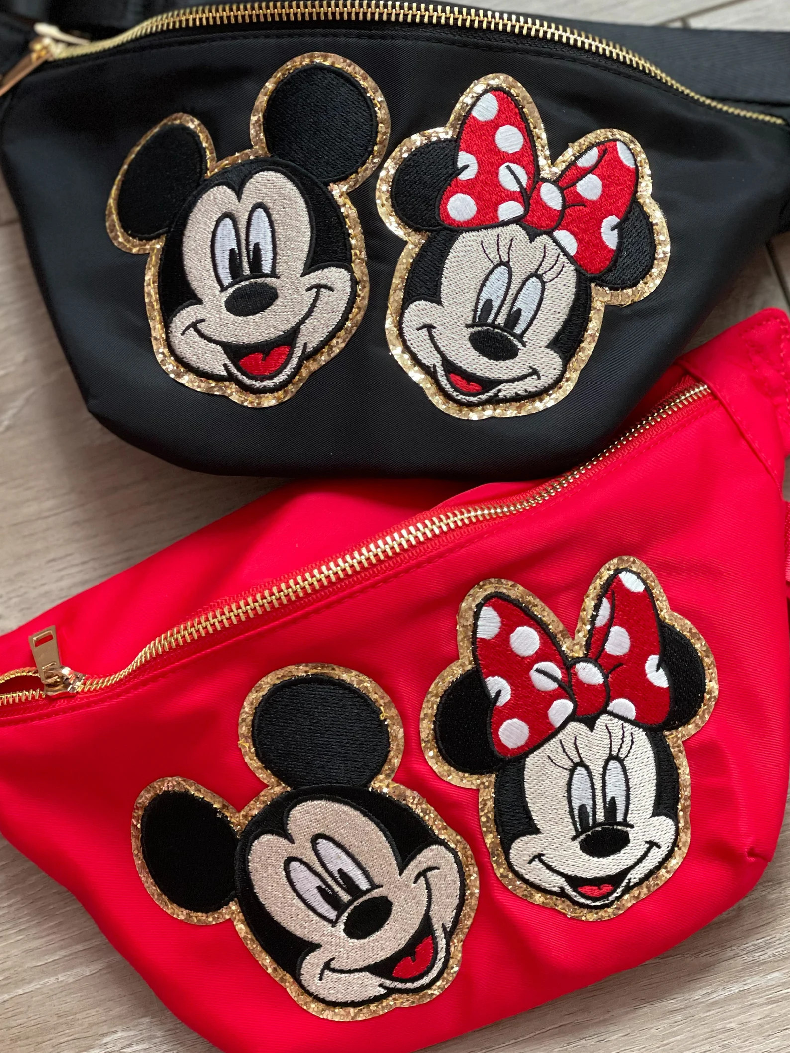 NOW SEWN ON*** Mickey Fanny Pack. Minnie Fanny Pack. Disney Vacation Bag. Jumbo Fanny Pack Extend... | Etsy (US)