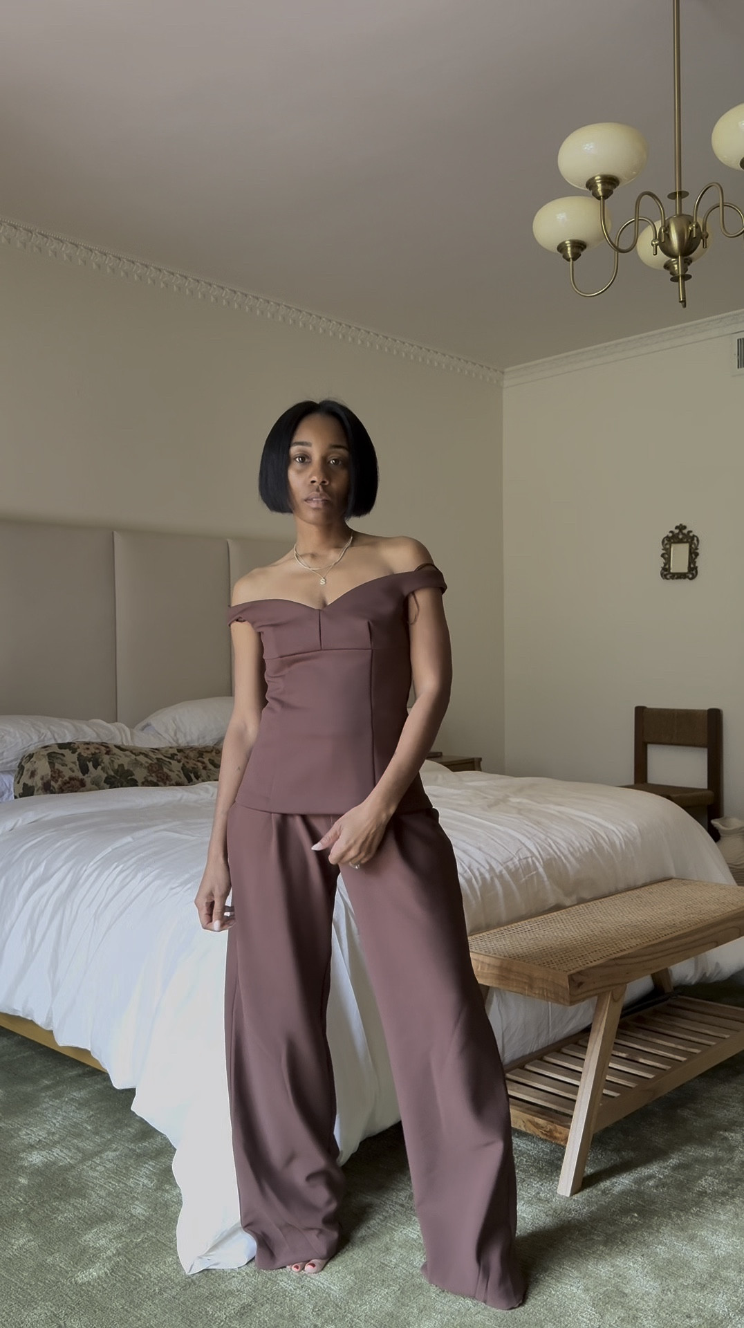 Strapless top and wide leg pants 

#LTKWorkwear #LTKStyleTip #LTKWatchNow