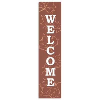 Creative Products Weclome Warm Leaves 10.5 x 47 Porch Leaner | Target