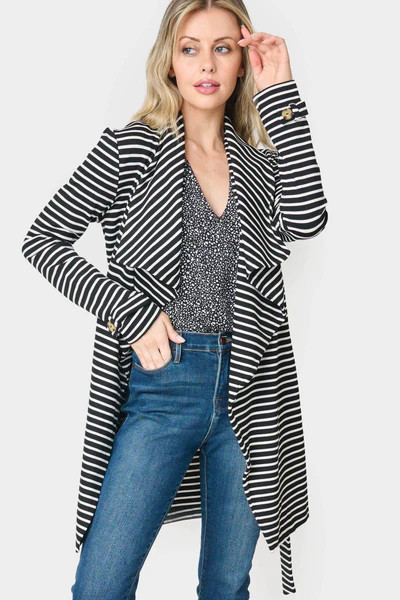 Belted Ponte Topper Jacket | Gibson