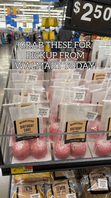 Got cake pops? 🎂 Or more likely a cake pop obsessed kiddo? Walmart is saving us with 2 for $2.50 birthday cake pops that are even BIGGER than the Starbucks ones! (and 1/4 the price) Grab a few of these on your next pickup run!

#LTKVideo #LTKkids #LTKparties