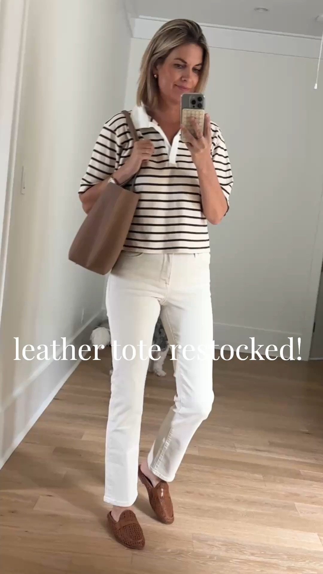 This leather tote is my top pick for a work bag. It has a built in organizer. It’s been out of stock in this color for months but it’s back!

#LTKootd #LTKWorkwear #LTKOver40