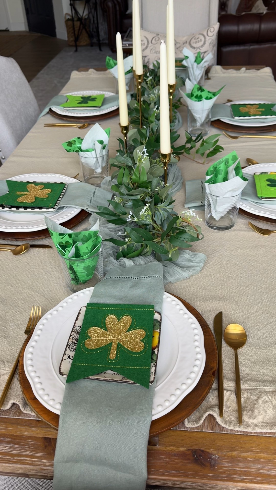 St. Patrick's Day Tablescape. Top of the morning to ye! 

#LTKfoodie #LTKHome #LTKSeasonal