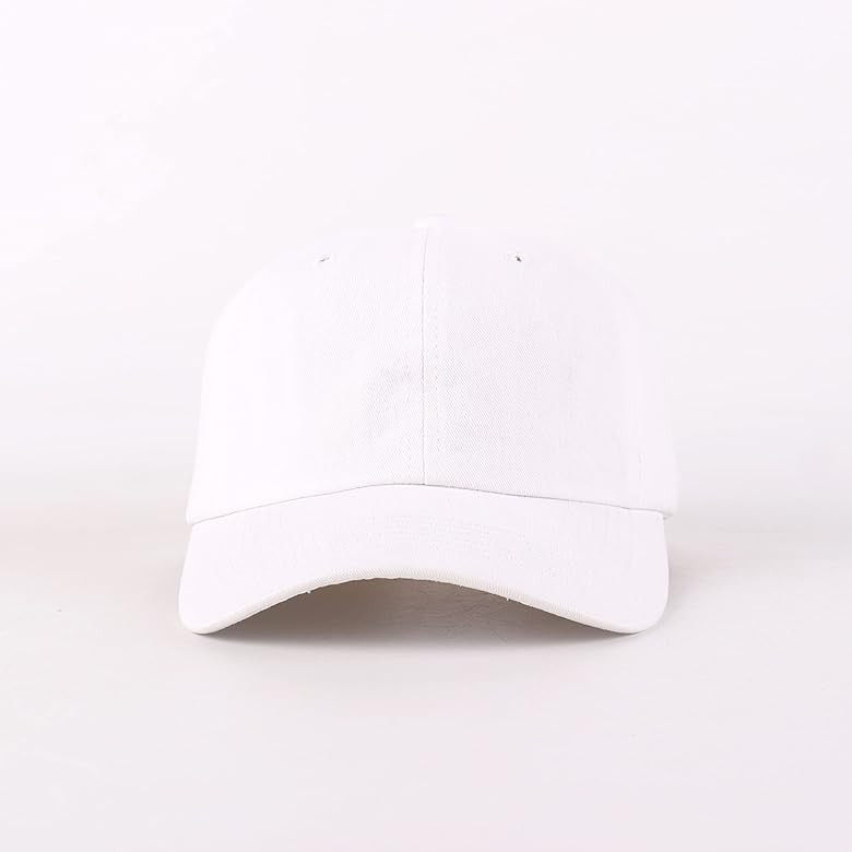 LANGZHEN Unisex Baseball Cap 100% Cotton Fits Men Women Washed Denim Adjustable Dad Hat | Amazon (US)