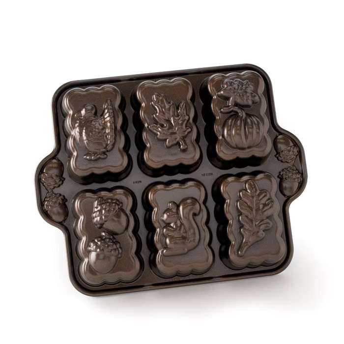 Nordic Ware Harvest Mini Loaf Pan, Bronze | Target