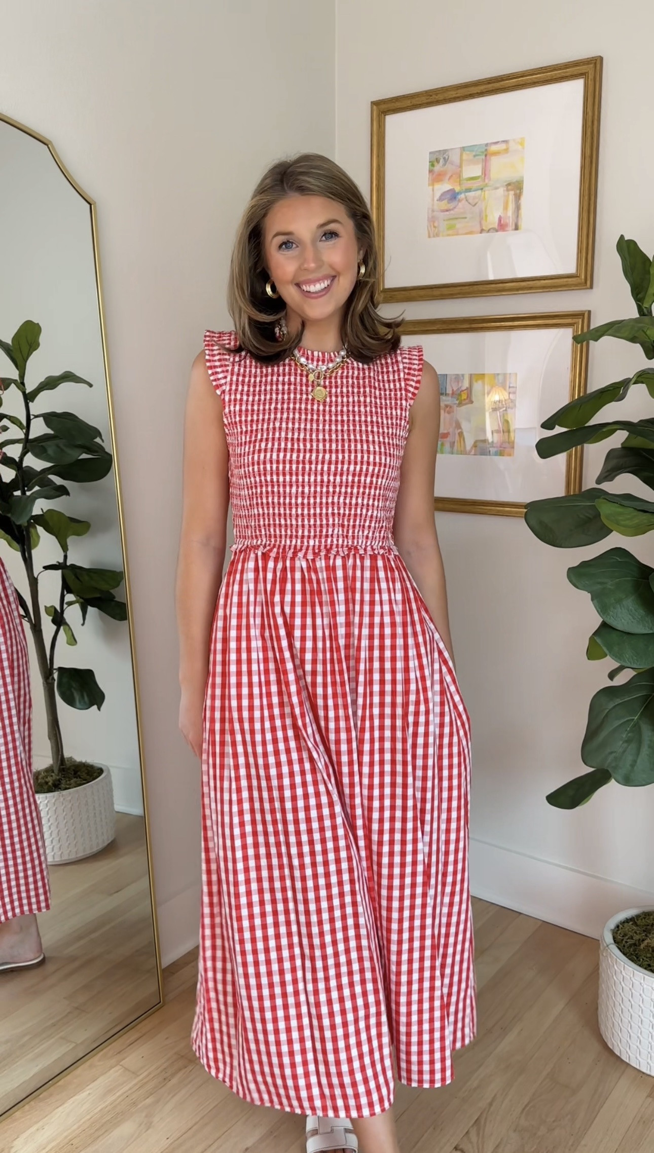 4th of July outfit idea! Wearing a 4 in dresss