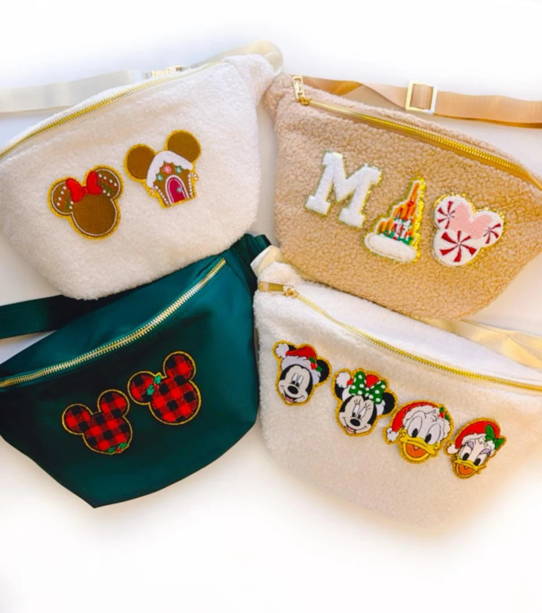 Christmas Large Fanny Pack | Park Fanny Pack | Mouse Bag | Patch Bag | Magical Vacation Bag | Hol... | Etsy (US)