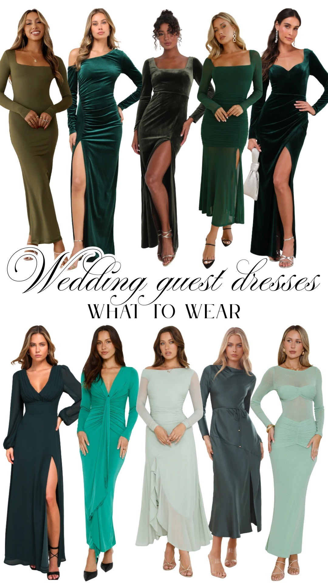 ✨ Feminine Olive Green Wedding Guest Dresses for Fall ✨Fall wedding season calls for romantic, elegant styles — and this olive green velvet wedding guest dress fall is an absolute dream! 🍂💚 I love pairing feminine silhouettes with cozy fall textures for that perfect seasonal vibe.If you’re searching for the ultimate fall wedding guest dress, this one checks all the boxes: soft velvet fabric, flattering fit, and a touch of luxe without breaking the bank. For a more budget-friendly option, check out wedding guest dresses under $100 from brands like Lulus and Hello Molly — they have so many gorgeous styles this season!I’m obsessed with long sleeves for cooler evenings, so a long sleeve fall wedding guest dress feels both elegant and practical. From flowing skirts to form-fitting designs, these pieces truly capture the beauty of autumn. 🌿For those who love maxi dresses, a women’s fall wedding guest maxi dress in olive green is perfect — romantic, comfortable, and flattering for every guest. ✨Whether you’re attending an outdoor vineyard wedding or a chic ballroom celebration, an olive green wedding guest dress fall is a timeless choice that stands out while staying seasonally chic.

#LTKWedding #LTKFindsUnder100 #LTKStyleTip