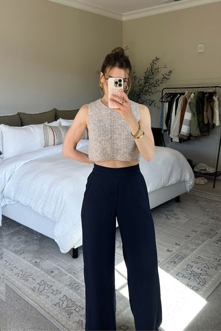 Amazing pull-on wide leg pants! They’re drapey and laid back while still looking chic. Wearing size small

#LTKSeasonal #LTKstyletip #LTKfindsunder50