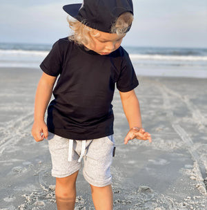 Little Bipsy Basic Tee - Black | Brynlee + Briggs Children’s Boutique
