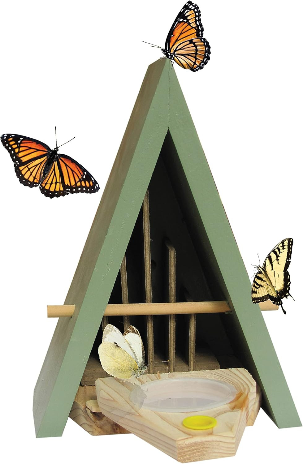 Butterfly House and Feeder - Natural Habitat to Attract Butterflies to Your Garden (Blue) | Amazon (US)
