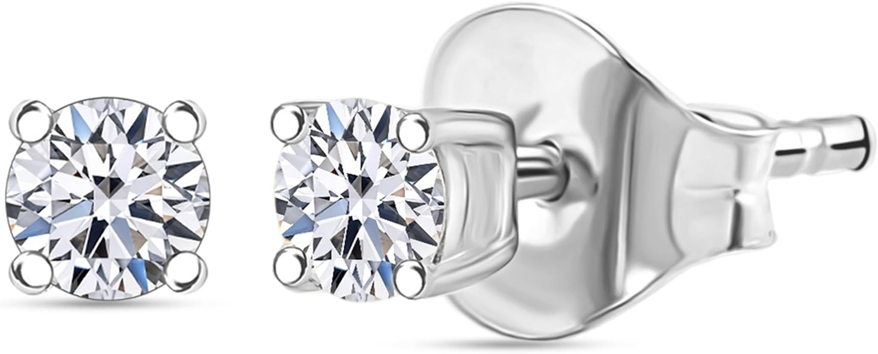 Shop LC Lab Grown Diamond Stud Earrings for Women | 0.25–1 Carat | G-H Color SI Clarity | 925 S... | Amazon (US)
