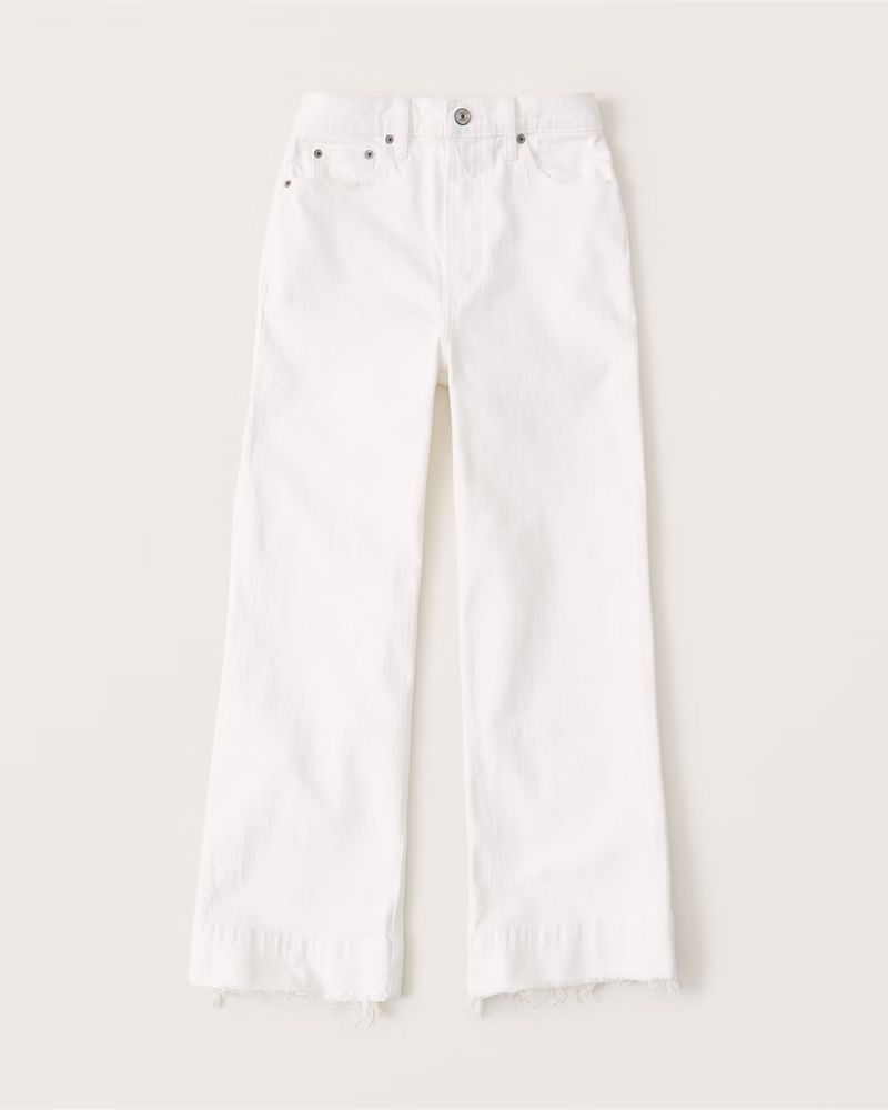Ultra High Rise Cropped Wide-Leg Jeans | Abercrombie & Fitch (US)