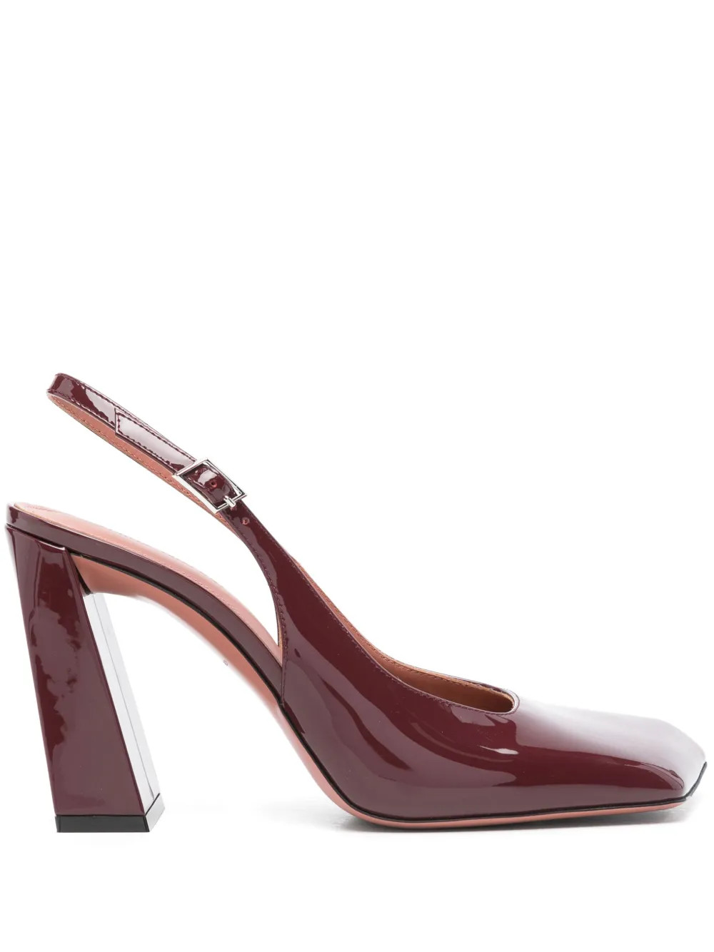 Amina Muaddi 95mm Charlotte Slingback Pumps | Red | FARFETCH BR | Farfetch (BR)