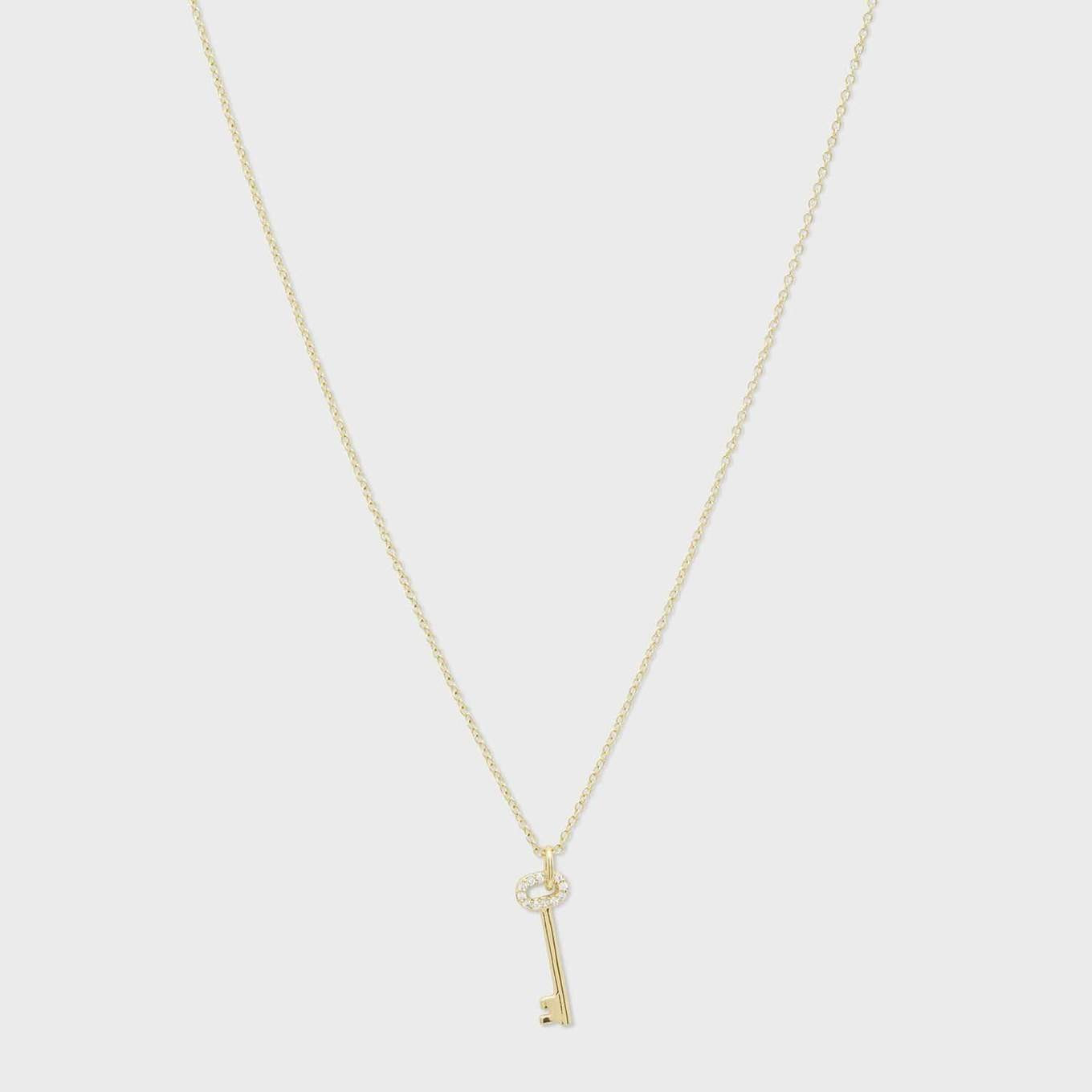 Kara Key Charm Necklace | Gorjana