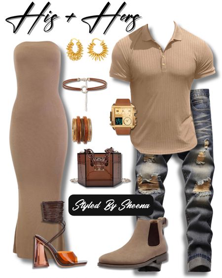 His and Hers Outfit Inspo


Nude outfits, spring looks, strapless dress, jelly heels, acrylic purse, men’s outfit ideas, men’s tan polo, men’s distressed jeans, men’s ankle boots, gold jewelry, Amazon Outfits

#LTKstyletip #LTKitbag #LTKshoecrush
