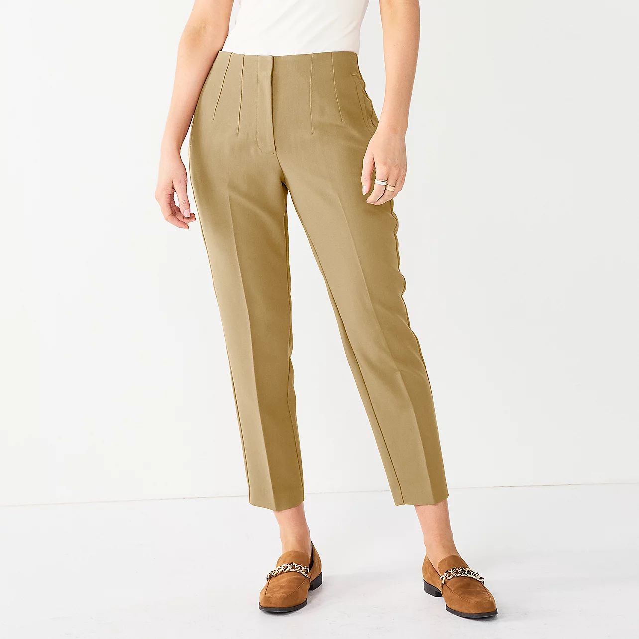 Women's Nine West High-Waisted Tapered Pants | Kohl's