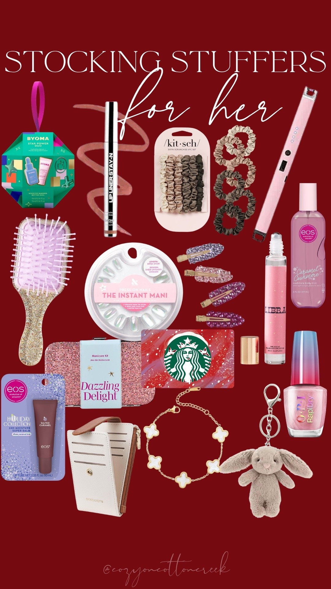 Stocking stuffers for her
Stocking stuffers for women
Stocking stuffers for moms wives sister friends 

#LTKGiftGuide #LTKHoliday