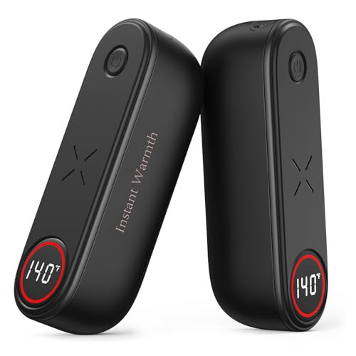 2 in 1 Hand Warmers Rechargeable, Magnetic Electric Hand Warmer 8000mAh USB-C, 3 Heat Levels up to 140°F, Quick Heating Portable Hand Warmers, Gifts for Raynaud’s, Golf, Camping, Outdoor Use(Black) | Amazon (US)